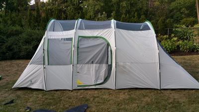 Tent in yard