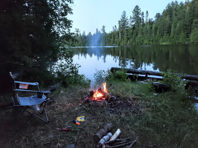 Logs chopped using Woods Folding Saw