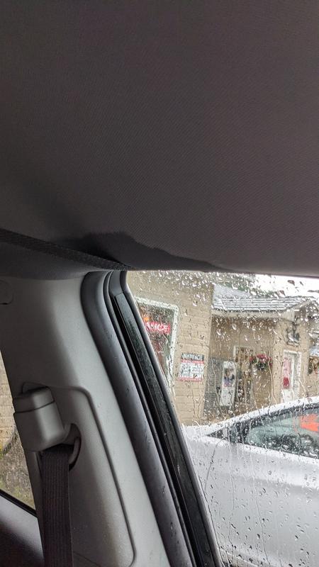 The inside of our car looked like this! All 4 doors!