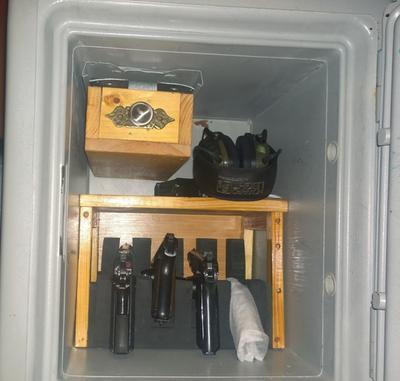 Modified pistol safe