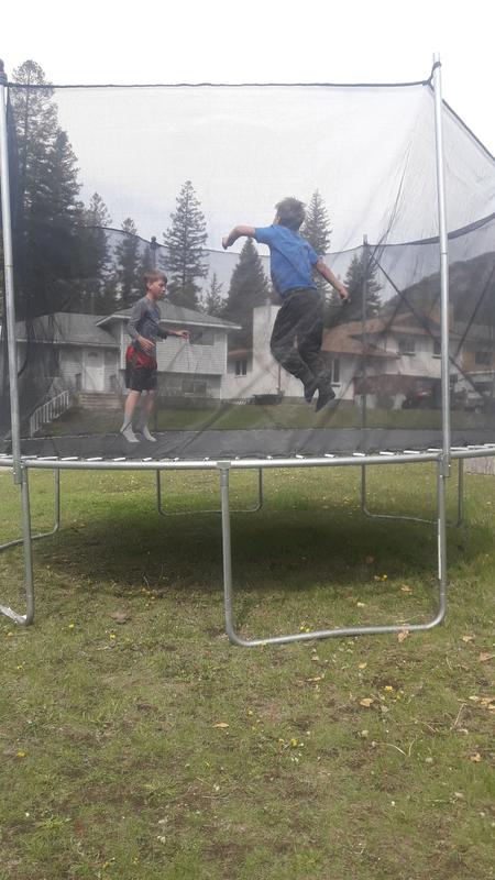 In action with 2 fearless Children!