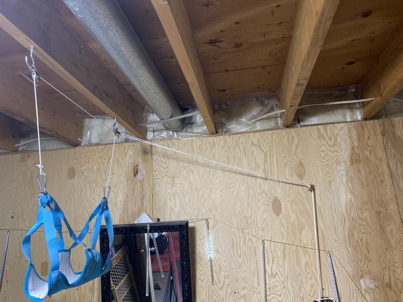 This is a sling that the Mrs. uses for grooming dogs