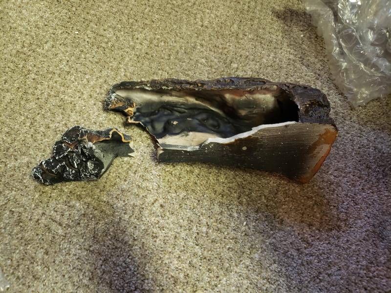 Broken and chunk missing