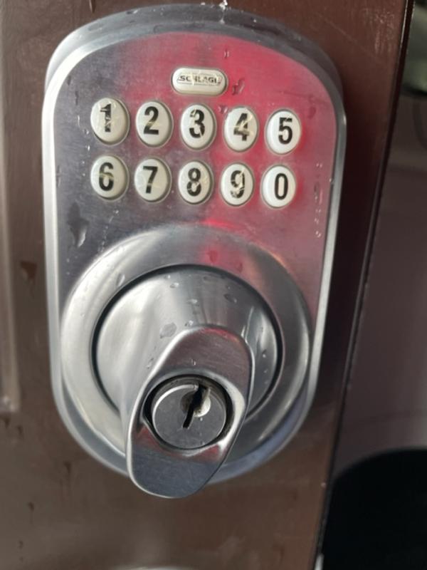Numbers wear out, but I love that I need to turn the deadbolt because of door alignment.