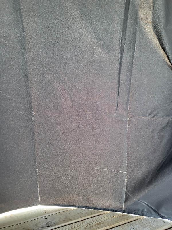 Creases from being folded are all worn within 2 days outside.