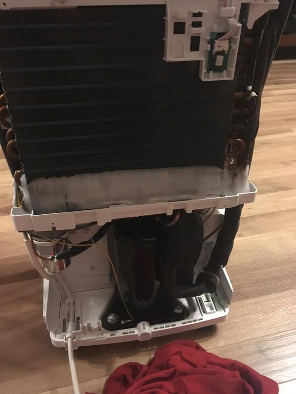 Ice buildup evaporator side