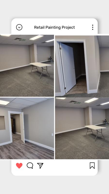 Baseboards where rolled with these foam rollers.