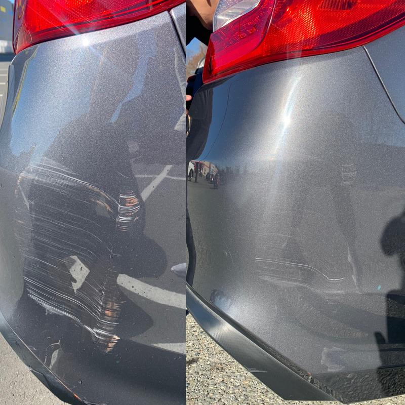 Before and after Turtle Wax