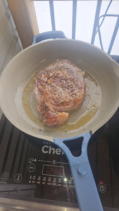 Yummy steak in the making.