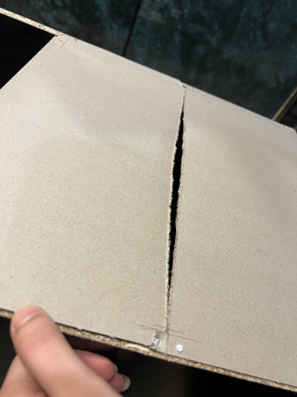 Backing broke while putting the nails in.