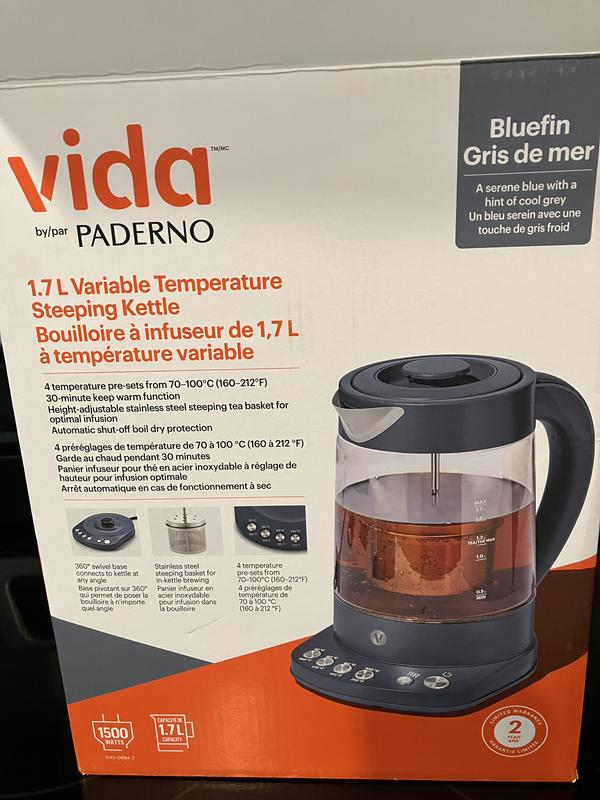 Leaking kettle and plastic in the basket