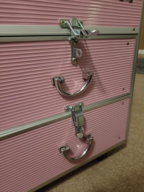 Bought these locks at Canadian Tire so they stay shut when I move it around. It worked perfectly and were easy to install.