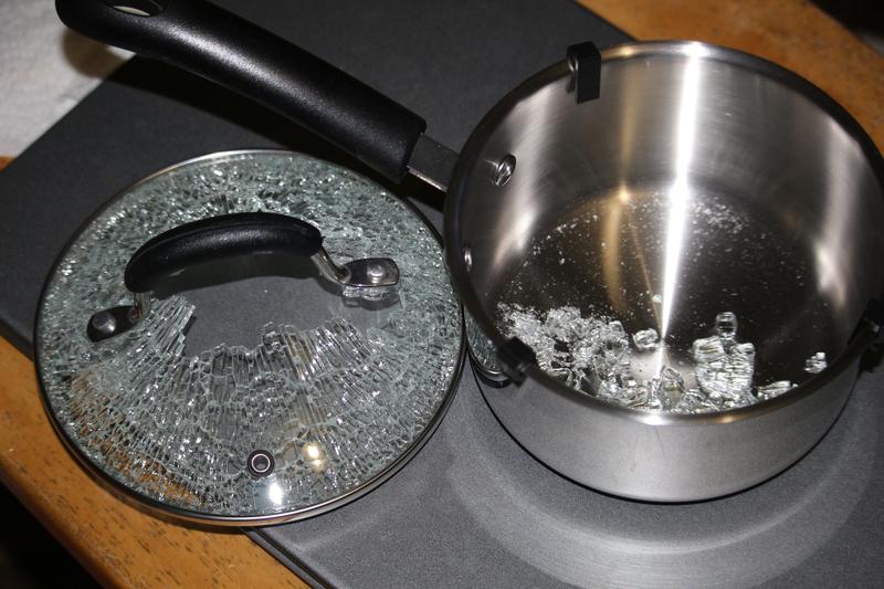 A light tap from tip of scissors did this, while unwrapping new from store