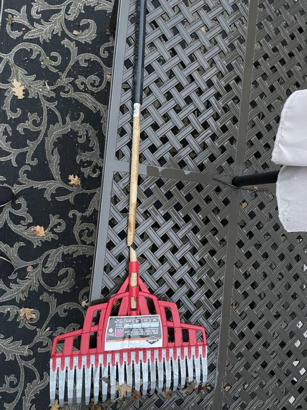 Rake snapped near bottom