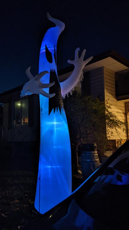 Boo!  It's as tall as my house!