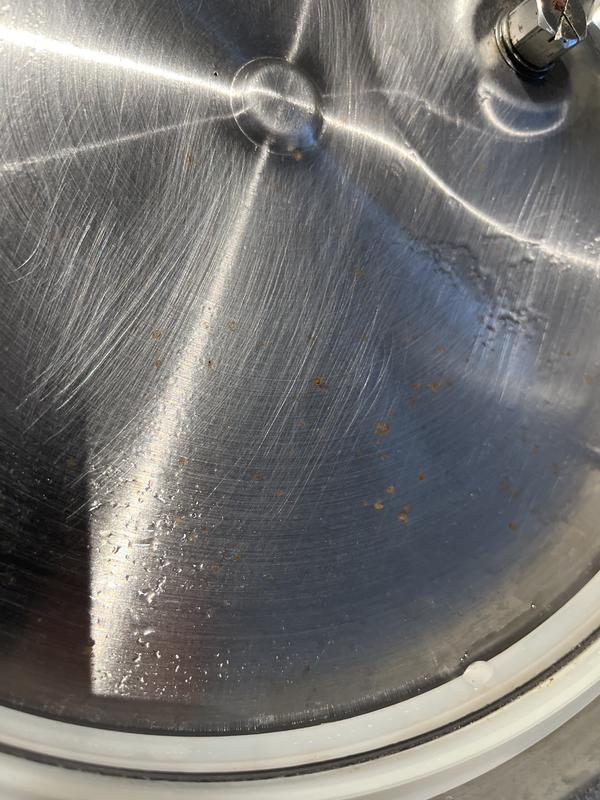 Rust on inside of lid