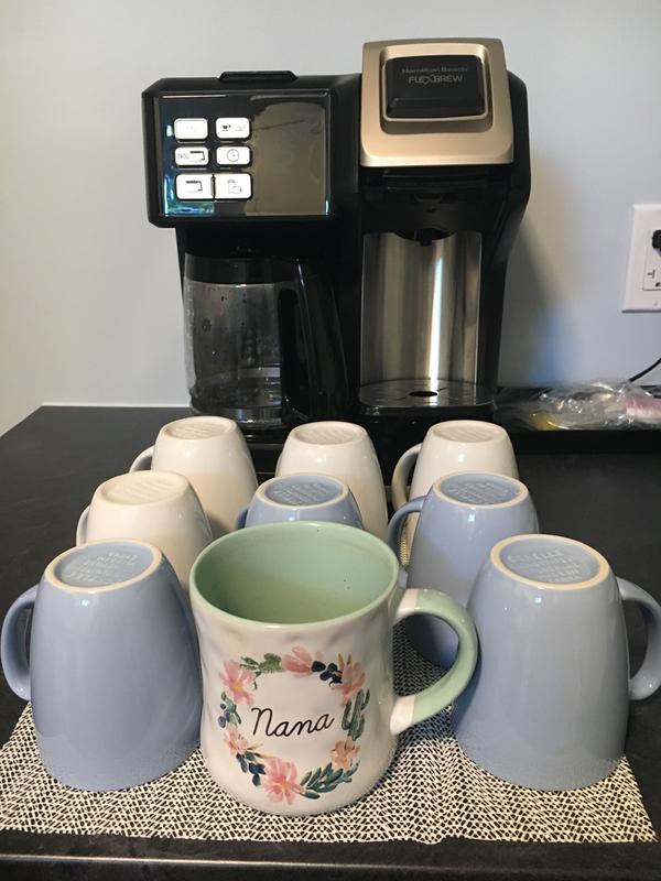 Blue/white cups for corelle dishe set made of porcelain NOT Corning material