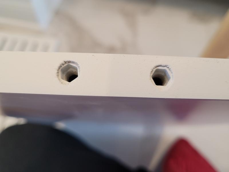 What the shelf inserts should have looked like