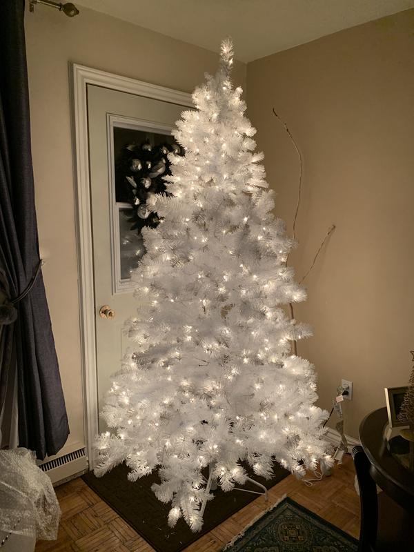 NOMA PreLit Claremont White Pine Christmas Tree, 7ft Canadian Tire