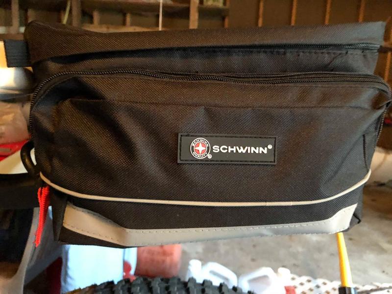 Rack bag on top sits very well.