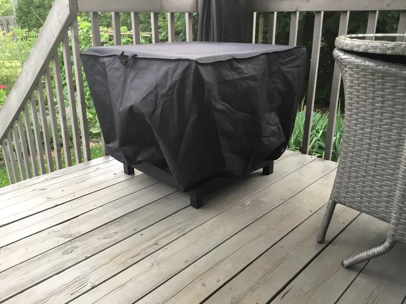 For Living Square Heavy Duty Patio Fire Bowl/Fire Pit Cover, 31 x