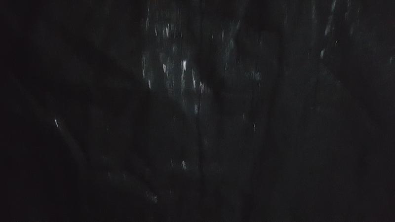 Tent floor near the side