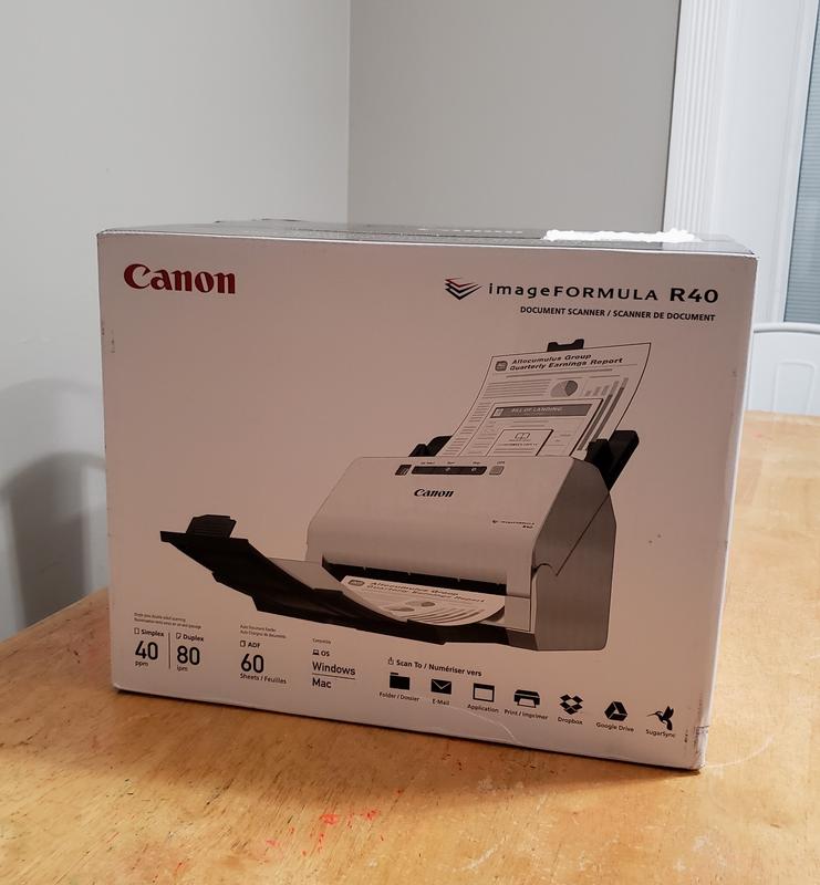 Scanner in box