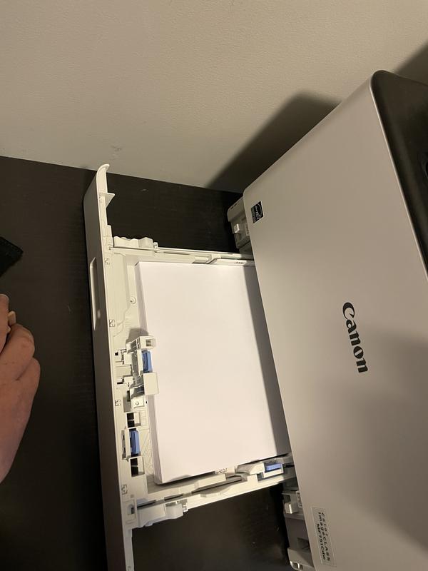 Main paper compartment- an entire pack of paper