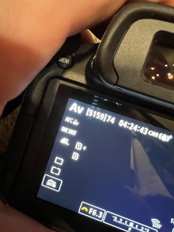 above the A in “Av”