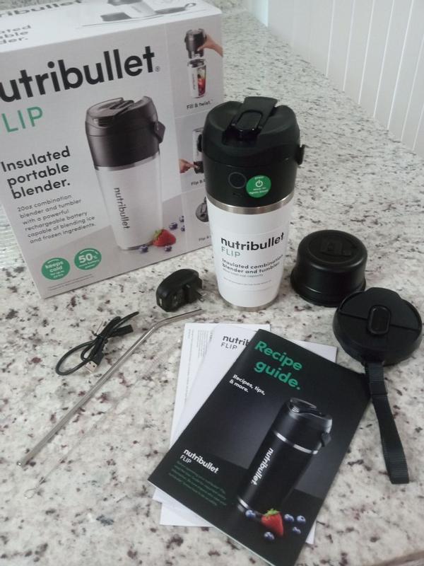 nutribullet Flip Insulated Portable Blender Matte Black Meijer