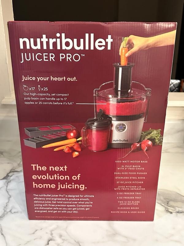 NutriBullet 800-Watt 2-Speed Juicer with 27 oz. Juice Pitcher