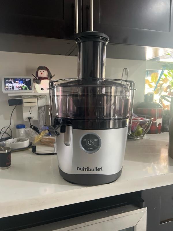 nutribullet Nutribullet Juicer Pro - Gray, 800W Motor, 1.5L Pulp Basin,  27oz Juice Pitcher, Dishwasher-Safe, Extractor in the Juicers department at