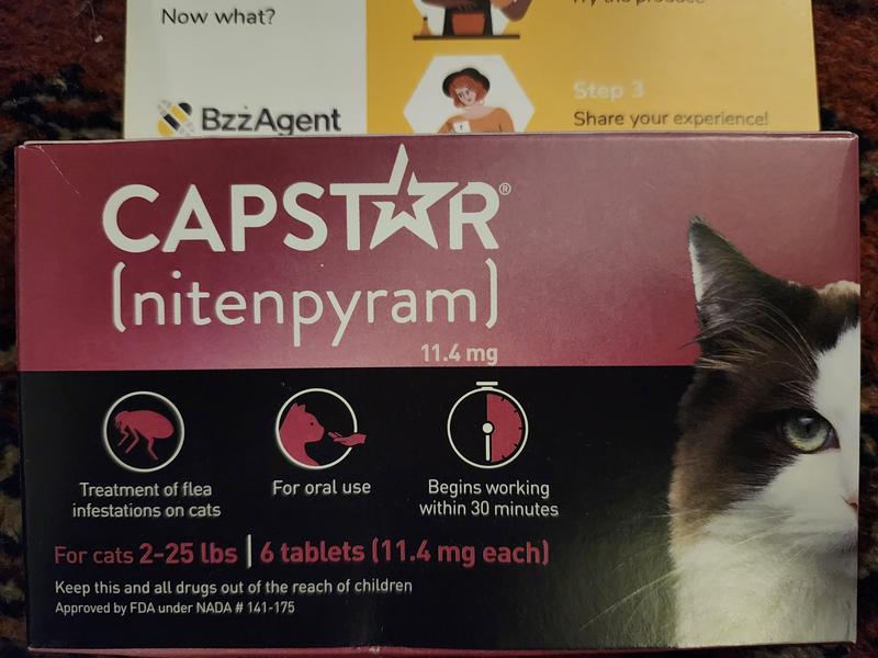 CAPSTAR nitenpyram Oral Flea Treatment for Cats 6 Doses