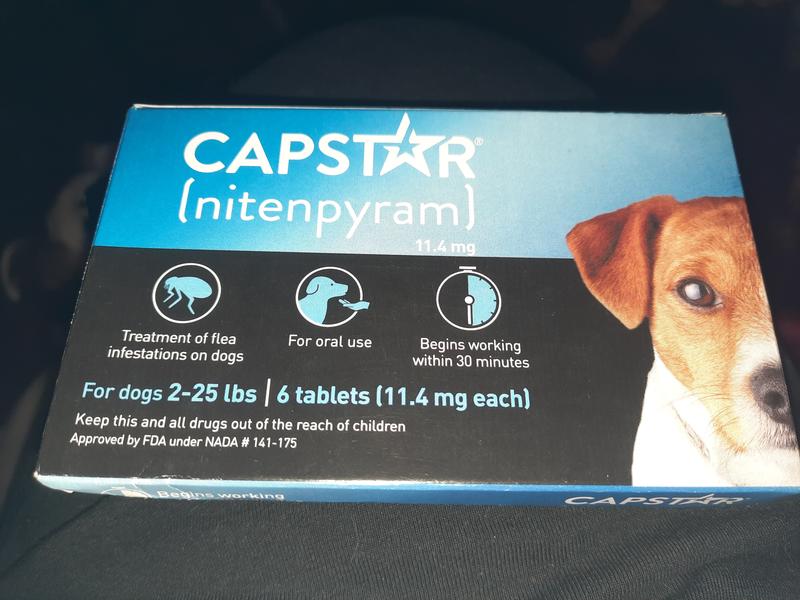 Capstar Fast Acting Flea Tablets for Dogs 2 25 lbs 6 ct