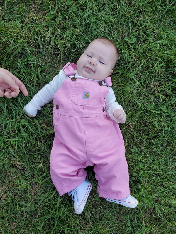 pink carhartt overalls baby
