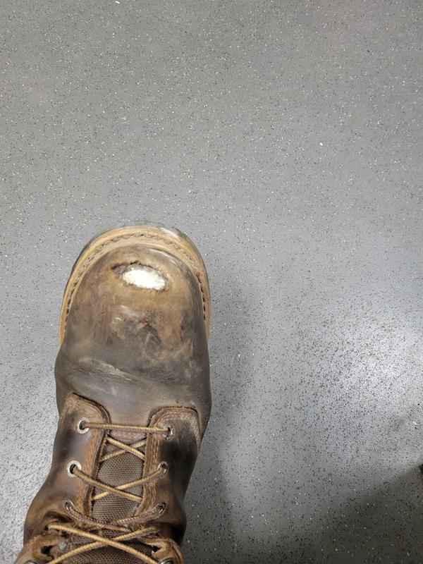 Composite toes began to show in less than 6 in less than 6 months