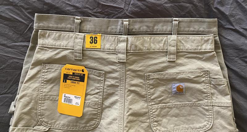 34 is the new 36!
Size 36 in the newer Canvas Work short vs the B25 is a 34.
