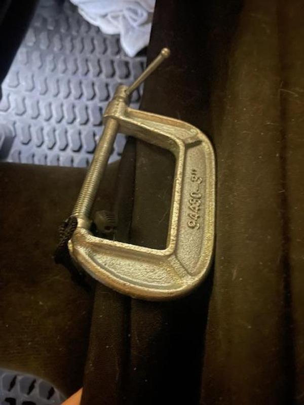 this is what my husband used to secure the draw cord