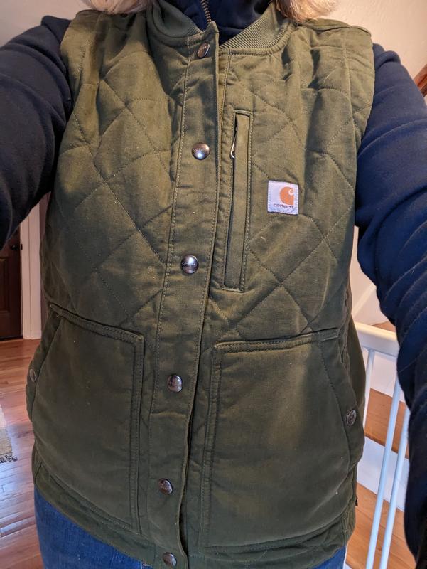 Carhartt Rugged Flex Canvas Rib Collar Vest Women's Clothing