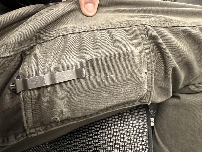 Pantalon menuisier de coupe décontractée en coutil épais