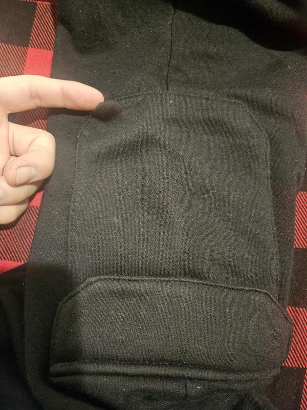 Leg pocket stitching coming apart.