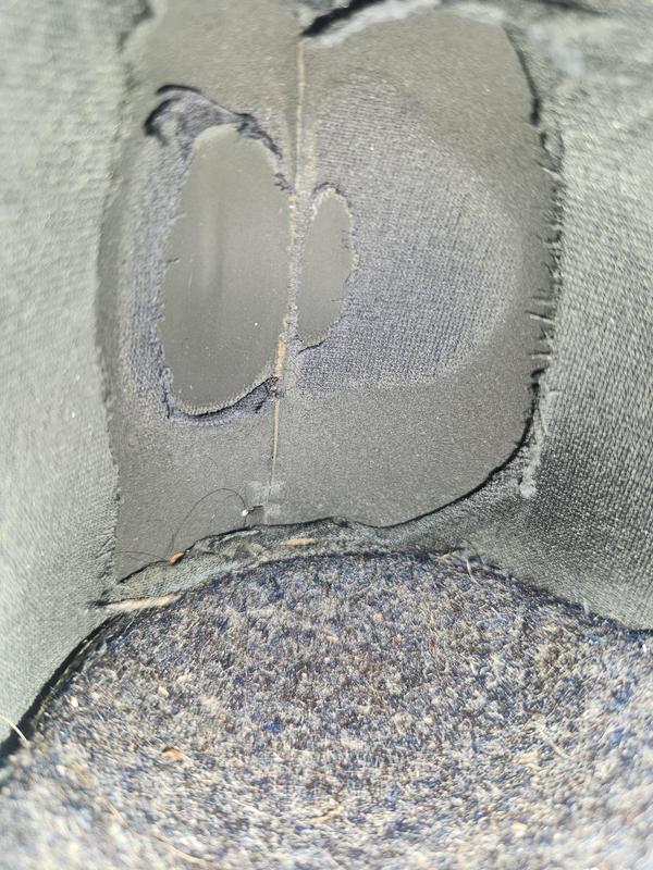 Heel fabric wore out even though it was my size