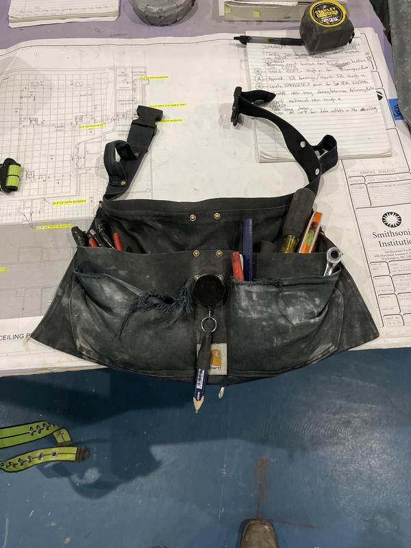 Less than 1 year old. Screwdriver pokes thru the bottom. Tearing at top seam of front pockets.