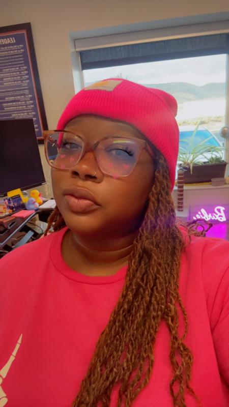This Barbie loves her new beanie!