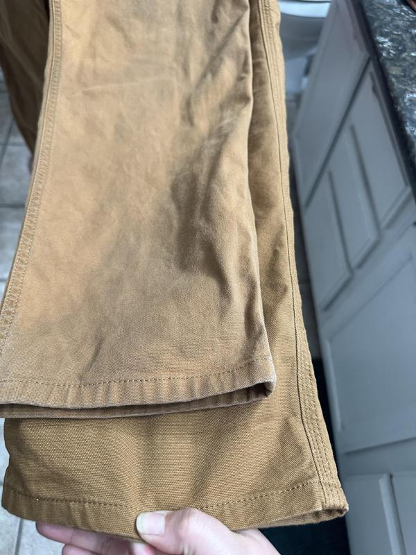 Pants from a year ago on top. The EXACT same size/model pant on bottom, purchased a year later.