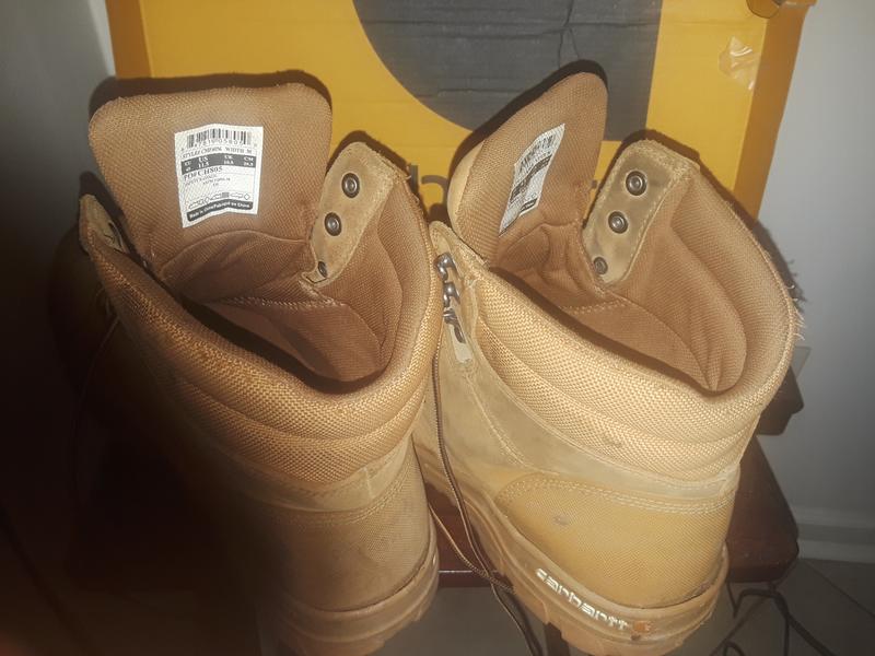 Back of rubber sole became detached as well.