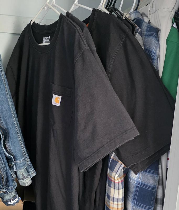 Bought these black shirts on the same day.