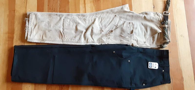 Not sure why they are so much longer than my original pair. Both 34x32