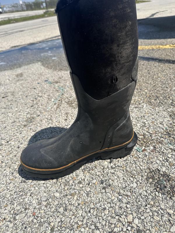 Tear on side leaks water