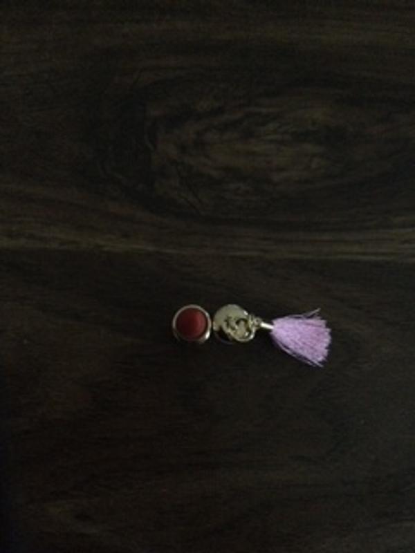 Beautiful red lipstick color.